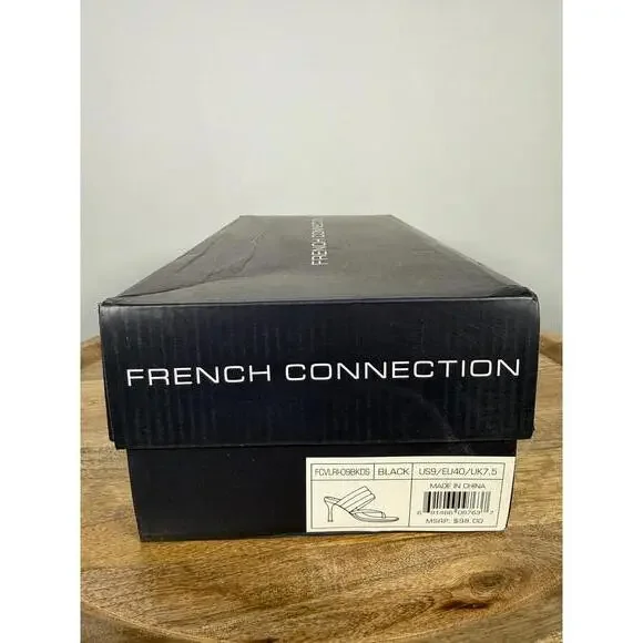 French Connection Womens Valerie Vegan Leather Slip On Heel Sandals Size 9 NWB - Picture 5 of 13